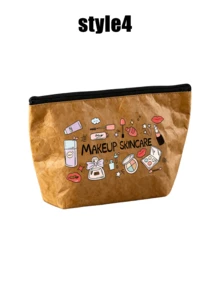 Makeup Lover Gift Cosmetic Bag, Portable Zipper Makeup Storage Pouch, Large Capacity Travel Toiletry Bag,Cute Makeup Tools Organizer, Multifunctional Storage Bag For Makeup Brushes Lipstick,Women Daily & Vacation Use,Birthday Gift For Makeup Lovers, - Multicolor - View 14