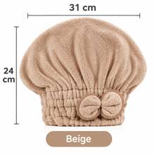 Hair Drying Cap - Beige - View 1