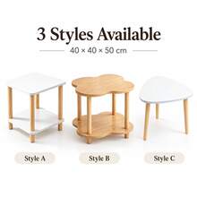 Living Room End Table 40x40x50cm, Compact Display Table For Balcony Patio Bedroom Corner - Multicolor - View 3