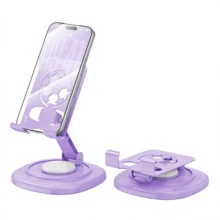360° Rotatable & Foldable Portable Non-Slip Desktop Phone Stand, Metal Phone Holder For Office Desk - New Arrival - View 10