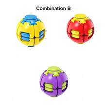 Press & Rotate Ball, Portable Stress Relief Toy For Kids And Adults, Smooth Spinning Sensory Integrated Decompression Tool, Party Gift Favor - Multicolor - View 16