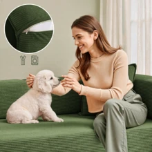 3-Seater Foldable Sofa Bed, 78'' Convertible Sleeper Sofa, Spring Folding Floor Couch With With Pillow Back Support Armrest, 4-In-1 Futon Sofa Bed For Living Room - Green - View 8