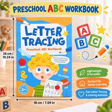 3+ Years Old Children A–Z Letter Tracing Workbook, Kindergarten ABC Handwriting Practice Book, Includes Uppercase And Lowercase Letters - Multicolor - View 4