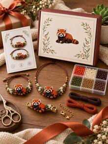 1pc Creative DIY Beaded Bracelet Making Kit, Handmade Jewelry Craft Set For Designing Personalized Bracelets, Fun Bead Art Activity For Home, Parties And Craft Time, Ideal For Friendship Bracelets, Birthday Gifts And Holiday Gift Making - Multicolor - View 8
