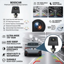 Kamera Mundur Mobil Definisi Tinggi Sudut Lebar 170° Penglihatan Malam IP68 Tahan Air Kamera Belakang - B - View 6