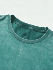E Men Cotton Crew Neck Streetwear Summer Top - 查看 3