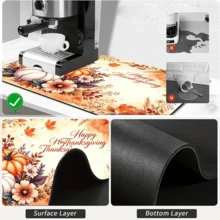 1pc Dish Drying Mat, Coffee Machine Mat, Thanksgiving Theme Maple Leaf & Pumpkin Pattern Kitchen Dish Drying Mat, Absorbent & Scratch-Resistant Tabletop Protector, Suitable For Daily Kitchen And Holiday Dining Table Use, Fits Bowls And Plates For Draining, Multi-Purpose Drying Mat, Home Gift, Tabletop Decor - XYLSD-1157 - View 9