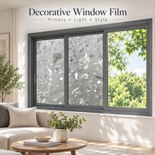 Naturepeak Elegant Tulip Privacy Window Film, Frosted Self-Adhesive Glass Sticker, Sun Protection Bathroom And Home Window Decal, Removable Glue-Free Decorative Film, Suitable For Living Room, Bedroom And Office, Floral PVC Design, Combines Privacy Protection And Home Decor Function, Ideal Home Decor Gift - 1PC - View 11