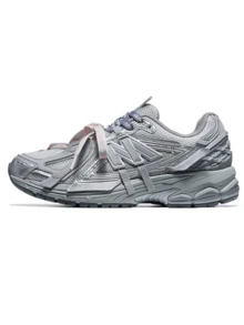 CAMEL CROWN Women's Vintage Jogging Pants, Mesh Cushioned Athletic Shoes, Suitable For Daily Casual Commuting - Light Gray/Silver White - View 2