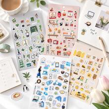 Sunny Life Series Self-Adhesive Flat Sheet Stickers INS Style Cartoon Daily Life Small Items Planner Stickers DIY Decorative Stickers - Multicolor - View 9