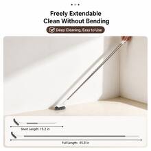 This Powerful Deep-Cleaning Tool Features An Extendable Handle, Stiff Bristles, And An Angled Brush Head, Ensuring A Thorough Clean For The Toilet Without Missing Any Hard-To-Reach Spots; It Is Suitable For Use In The Bathroom As Well As Other Rooms. - A - View 5