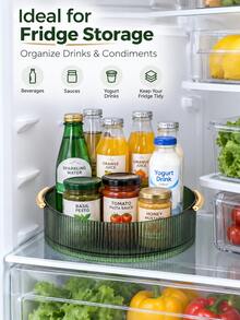 360° Rotating Spice Rack, Slouchy Susan Kitchen Organizer, Non-Slip Rotating Tray, Suitable For Cabinets, Kitchen Countertops, Pantries, Kitchen Storage Organization, Desktop Decoration, Christmas Holiday Gift - View 2