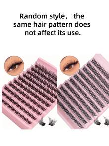 Asiteo 120pcs False Eyelashes, Cluster, Single Thick, Natural D Curl, 8-16mm, DIY False Eyelashes, Eyelash Clusters, Single Eyelashes, False Eyelashes, False Eyelashes - D - View 6
