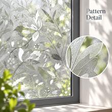 Naturepeak Elegant Tulip Privacy Window Film, Frosted Self-Adhesive Glass Sticker, Sun Protection Bathroom And Home Window Decal, Removable Glue-Free Decorative Film, Suitable For Living Room, Bedroom And Office, Floral PVC Design, Combines Privacy Protection And Home Decor Function, Ideal Home Decor Gift - 1PC - View 10