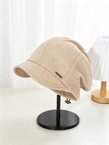 1pc Women's Striped Knit Bucket Hat, Adjustable Drawstring Short Brim Bucket Hat, Minimalist Slouchy Accessory, Suitable For Autumn/Winter Daily Wear - Multicolor - View 6