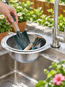 Swan-Shaped Stainless Steel Kitchen Sink Strainer, Hanging Colander Basket For Food Waste Filtration - View 8