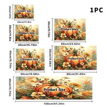 1pc Dish Drying Mat, Coffee Machine Mat, Pumpkin Floral Pattern Dish Drying Mat, Scratch-Resistant Tabletop Protection, Kitchen Dish Drainer Mat, Suitable For Autumn Thanksgiving And Other Holiday Scenes, Multi-Purpose Drying Mat, Home Gift, Tabletop Decoration - XYLSD-1159 - View 14