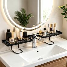 Bathroom Faucet Storage Rack - Bathroom Essential, Featuring Drill-Free, Wrap-Around And Hollow Quick-Dry Design. Moisture-Proof And Breathable, Suitable For Bathroom Sink Faucet And Kitchen Sink Faucet. - Multicolor - View 12