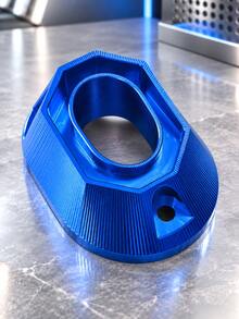 Motorcycle Exhaust Pipe Cover, CNC Aluminum Exhaust Pipe Head Protector, Anodized Muffler End Cap Guard, Universal Scooter Rear Exhaust Pipe Decoration, Hexagonal Tail Pipe Decorative Piece, Motorcycle Modification Parts, CNC Machined Exhaust Outlet Cover - A - View 15