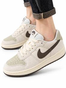 Nike SB CODE 58 Vintage Versatile Low-Top Breathable Casual Lightweight Durable Men's Skate Shoes - Beige/Brownish Green - View 4