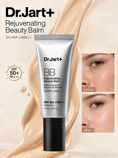 Dr.Jart+ Silver Label BB Cream (40ml) – Meratakan warna kulit dan menyamarkan noda; Ringan dan mudah diaplikasikan. Ideal untuk pemakaian sehari-hari, kencan, atau pesta; Juga cocok sebagai hadiah.