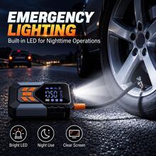 Air Compressors & Inflators Tire Pump150 PSI Car Air Compressor Pump, Digital Tire Inflator Portable Auto Air Pump For Car Motorcycle LED Light Tire Pump Air Compressors & Inflators, Tire Pump1500mAh*3. - Wireless Digital Display - View 5