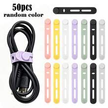 Dây buộc cáp silicone đa năng với thiết kế tự khóa giúp cố định chắc chắn, phù hợp để sắp xếp nhiều loại cáp như cáp dữ liệu, cáp nguồn, cáp tai nghe, cáp sạc, cáp ô tô và bó cáp điện - A - Xem 9