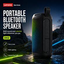 Lenovo D02 Mini Portable Bluetooth Speaker | Compact Wireless Speaker | Long Battery Life | Desktop Entertainment Audio Device - View 1