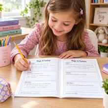 100 Little Things To Write About English Creative Writing Practice Book For Kids, English Topic Writing Exercise Notebook, Back To School Student Imagination Writing Enlightenment Notebook - Multicolor - View 3