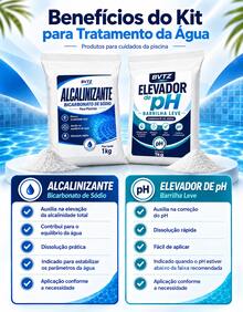 Kit Tratamento de Piscina Alcalinizante Bicarbonato de Sódio E Barrilha Leve Elevador de pH 2kg - Em po - Visão 4