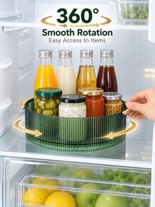 360° Rotating Spice Rack, Slouchy Susan Kitchen Organizer, Non-Slip Rotating Tray, Suitable For Cabinets, Kitchen Countertops, Pantries, Kitchen Storage Organization, Desktop Decoration, Christmas Holiday Gift - View 4