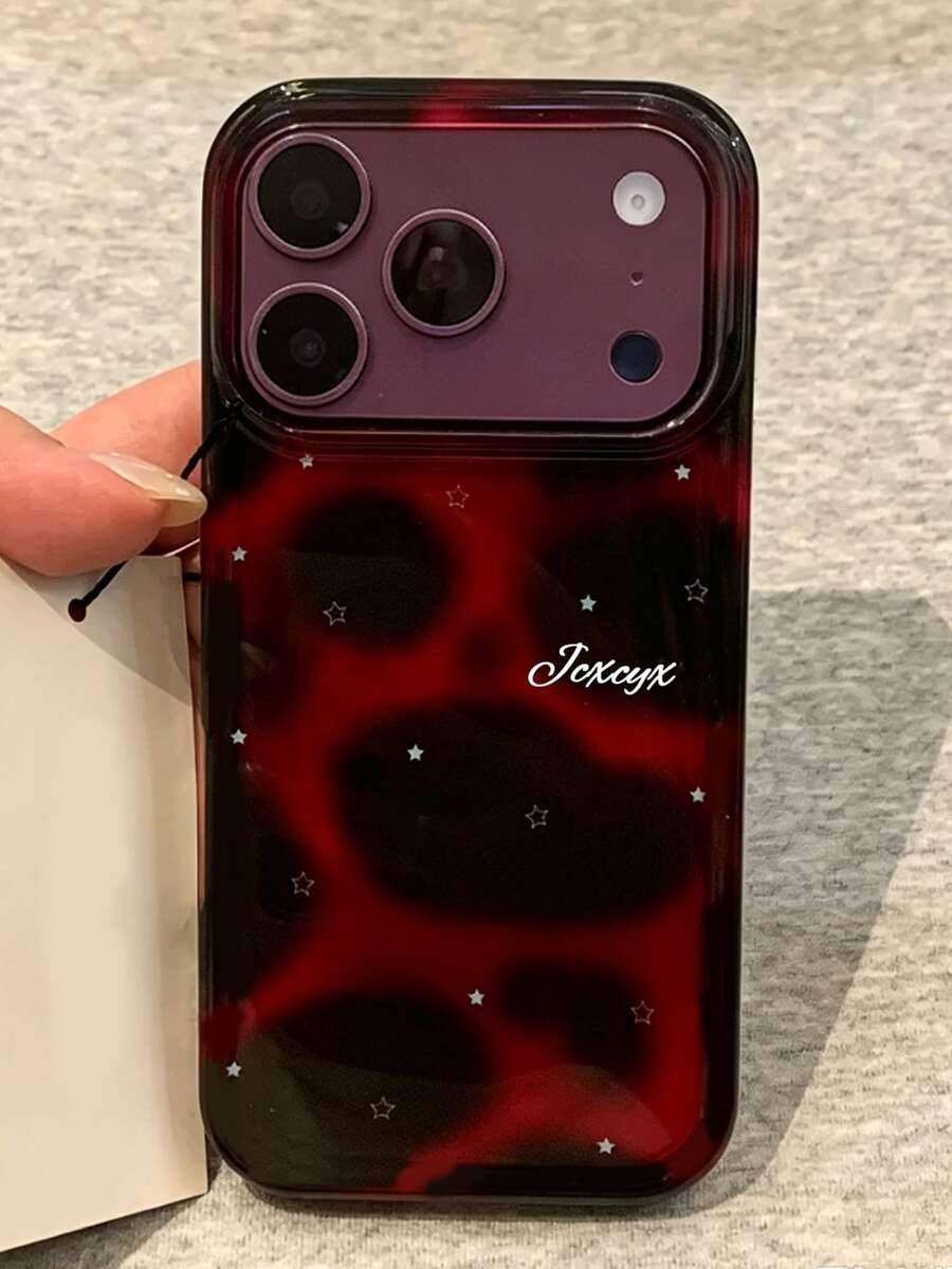 Retro Burgundy Amber Retro Leopard Print Phone Case Compatible With Iphone 18 Pro Max 18 Pro 17 Pro Max 17 Pro 17 16 Pro Max 16 Pro 16 15 Pro Max 15 Pro 15 14 Pro Max 14 Pro 14 13 Pro Max 13 Pro 13 12 Pro Max 12 Pro 12 11 Autumn Winter Shockproof Soft Back Cover - Burgundy Amber - View 1