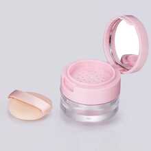 1pc/2pcs 5g Mini Portable Loose Powder And Honey Powder Packaging Box With Sieve And Puff Holder, Equipped With Makeup Mirror, Travel Container, Portable And Space-Saving, Daily Carry, Outdoor Travel, Home Use - Multicolor - View 10