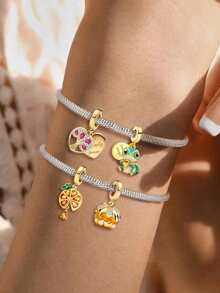1 dây hạt quả kiwi, phù hợp làm vòng tay, dây chuyền, vòng tay và các loại trang sức DIY khác, quà tặng hoàn hảo cho phụ nữ và bé gái - hạt cườm - Xem 2