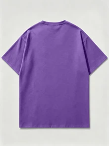 E Men Cotton Crew Neck Streetwear Summer Top - 查看 1