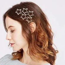 10pcs [Y2K Fashion Essential] Non-Slip Durable Metal Strong Hold Hollow Lightweight Hair Clips, Star-Shaped Hollow Hair Clips, Cute Star-Shaped Hair Clips, Suitable For Women And Girls Daily Hairstyles, Parties, Cosplay And Daily Hairstyle Decoration Accessories, Bathroom Accessories, Hair Clips, Halloween, Travel Essentials, Hair, Christmas - Multiple Styles - View 9