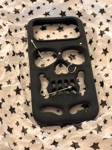 Cartoon 3D Personalized Skull Rivet 17 Pro Max Phone Case, Apple 17 Pro Silicone 17 Full Coverage 16 Pro Max Shockproof 15 Soft 18 Pro Max 18 Pro - White - View 4