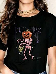 Plus Size T-Shirts - Black - View 6