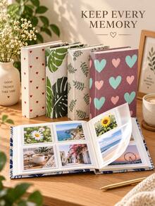 200/100 Pages Large Capacity Creative Photo Album, 6/8 Inch Fabric Surface, Suitable For Family, Fashion Wedding And Family Photo Memory Book, Living Room, Office Decoration, Mother's Day Spring Gift - Multicolor - View 6