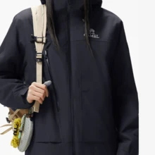 CAMEL CROWN Women's 3-In-1 Waterproof Jacket – Hooded Windproof Outdoor Coat With Detachable Fleece Inner Jacket For Hiking, Camping, Travel And Winter - Phantom Black - View 4