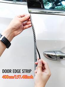 400cm/157.48in Car Door Anti-Collision Buffer Strip, Rubber Edge Guard, Dual Function Of Sealing And Decoration, Enhancing Vehicle Safety - A - View 5