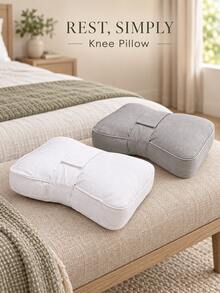 Side Sleeping Knee Pillow Ergonomic Leg Support Cushion With Elastic Strap Soft Bed Wedge Pillow For Hip And Back Alignment Home Bedding - Multicolor - View 2