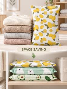 3pcs 2026 Vacuum Storage Bags, No Pump Required, 3D Roll-Up Vacuum Seal Bags, 80% Compression Rate, Extra Large Capacity, Upgraded Compression Storage Bags For Bedding, Clothes, Blankets, Oversized Bedding, Travel Packing Cubes - Multicolor - View 2