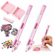 3-Piece 2026 New Melt Bead Pen Set, Includes Sorting Tray, Smooth Bead Dispenser And Precision Placement Tool, Suitable For DIY Pixel Art, Perler Beads And Craft Projects - View 2