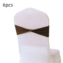 48pcs Cross Elastic Spandex Chair Back Waistbands, Elastic Chair Back Decorative Ribbons, Bowknot Decorative Bags, Reusable Chair Cover Satin Ribbons, Chair Band Decorations For Wedding, Banquet, Birthday Party, Graduation Ceremony, Hotel Event - White - View 86