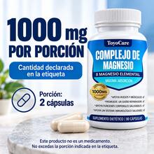ToyoCare 8-In-1 Magnesium Complex, Mineral Supplement, Daily Wellness Formula, Nutritional Support, Ideal For Active Routines, Convenient Format - Una Botella - View 7