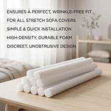6/10/20pcs Sofa Cover Foam Anti-Slip Strips, Foam Rods To Secure Armchair Covers And Sofa Covers In Place, Minimalist Solid Color Cylindrical Filler Strips, Also Suitable For Wall Gaps, Door And Window Gaps, Windproof And Thermal Insulation, Can Be Used As Wedding, Holiday, Party Floral Decorations - Multicolor - View 2
