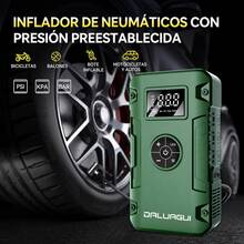 DALUAGUI 20000a fuente de alimentación de arranque de emergencia para automóviles con bomba de aire, 150 psi, arranque multifuncional portátil 17 - in - 1, pantalla LCD digital, con luz led, cargador de automóviles, es un regalo exquisito para Navidad / Halloween - GL963 - Ver 9
