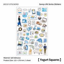 Sunny Life Series Self-Adhesive Flat Sheet Stickers INS Style Cartoon Daily Life Small Items Planner Stickers DIY Decorative Stickers - Multicolor - View 16