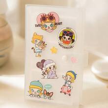 3-Inch Mini Album, Transparent Frosted Cover Photo Storage Book, 84 Pocket Album, Cute Sticker DIY Decoration Album, Portable Travel Memory Album, Couple Gift, Suitable For Storing Travel Souvenirs, Tickets, Postcards And Records - A - View 2
